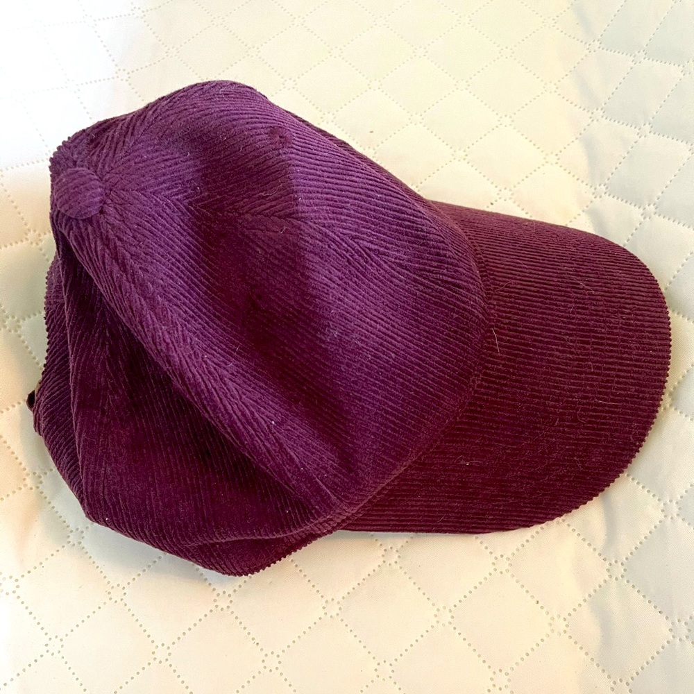 Corduroy baseball cap